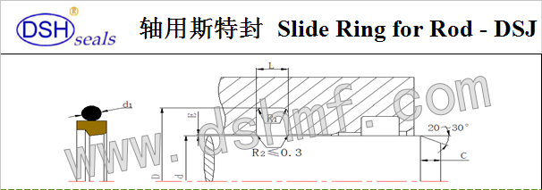 軸用斯特封y型密封圈規(guī)格型號(hào)表