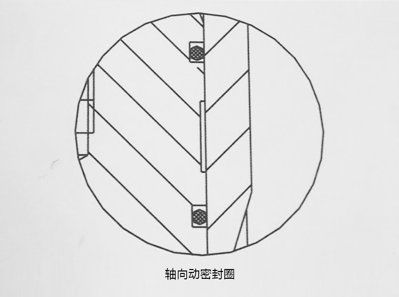 o型密封圈，軸向動(dòng)密封圈結(jié)構(gòu)圖
