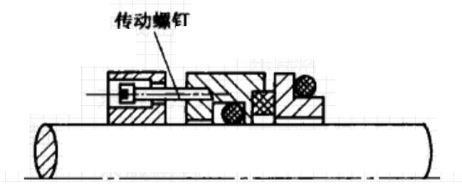 動(dòng)環(huán)中的傳動(dòng)螺釘傳動(dòng)方式的結(jié)構(gòu)圖
