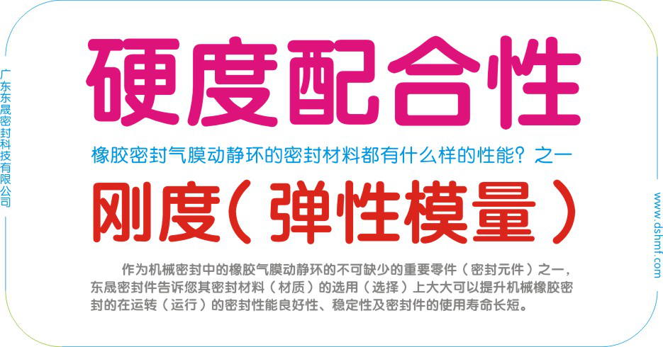 橡膠密封動靜環(huán)的密封材質(zhì)性能之“硬度配合性