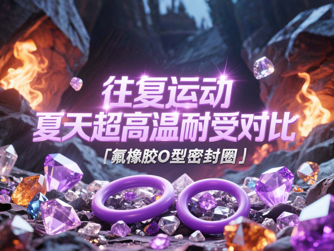 氟橡膠O型密封圈 ? 往復(fù)運動夏天超高溫耐受對比!?