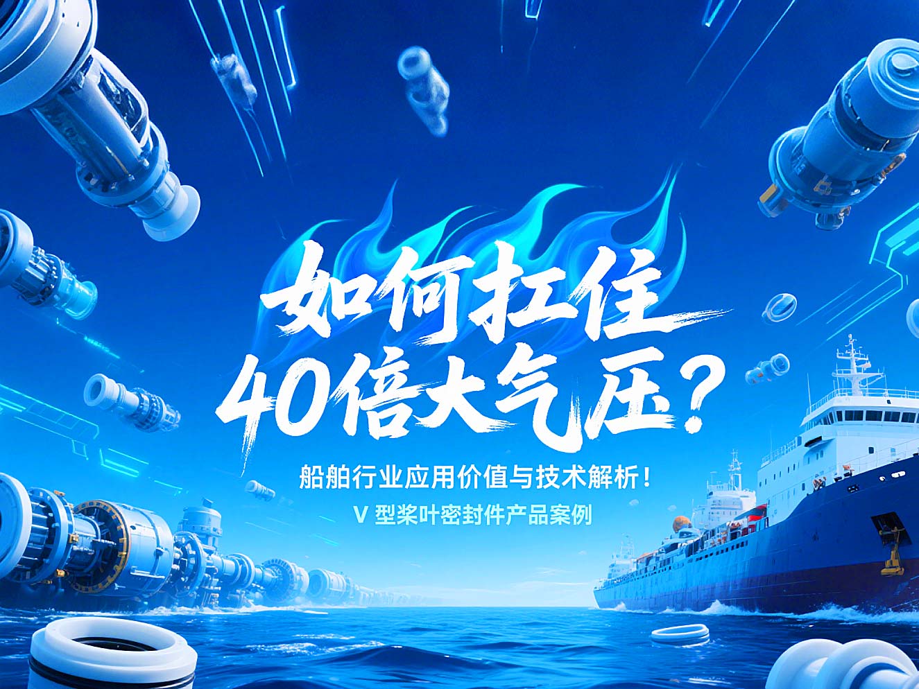 V型槳葉密封件 ? 如何扛住40倍大氣壓:船舶行業(yè)應(yīng)用價值與技術(shù)解析!
