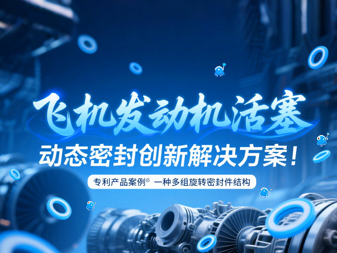 專利產(chǎn)品案例 ? 一種多組旋轉(zhuǎn)密封件結(jié)構(gòu)：飛機(jī)發(fā)動(dòng)機(jī)活塞動(dòng)態(tài)密封創(chuàng)新解決方案！
