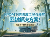 大型礦卡散熱器密封圈 ? EPDM下防凍液工況介質(zhì)的密封解決方案！